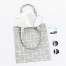 BT-DA #17 GRID GREY TOTE BAG