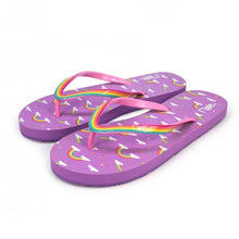 RIPPLES FLIP FLOP RAINBOW PURPLE (524)